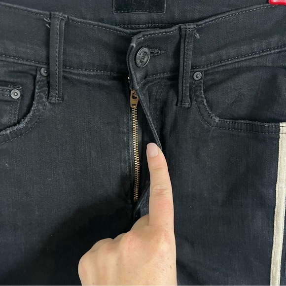 MOTHER x REVOLVE The Insider Crop Step Fray in Guilty Racer - Picture 9 of 16